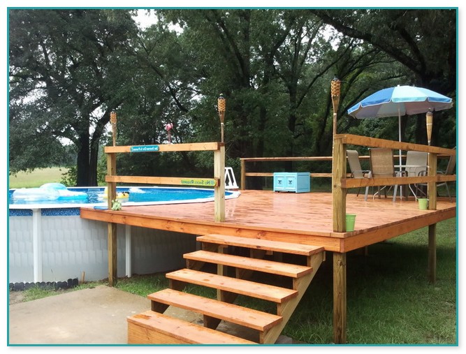 Above Ground Pool And Deck Packages