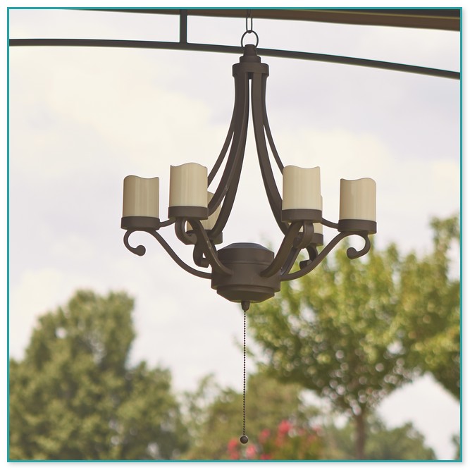 Battery Operated Outdoor Chandeliers For Gazebos