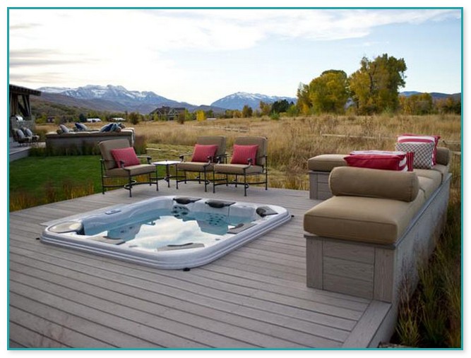Built In Hot Tubs Into Deck