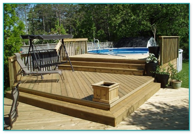 Free Deck Plans For Above Ground Pool