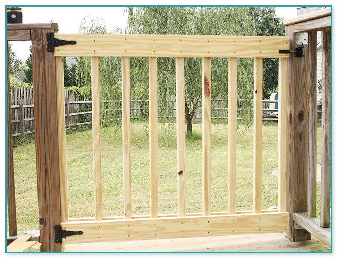 Gate For Deck Stairs