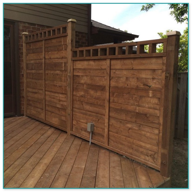 Privacy Walls For Decks