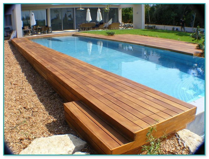 Rectangle Above Ground Pool With Deck