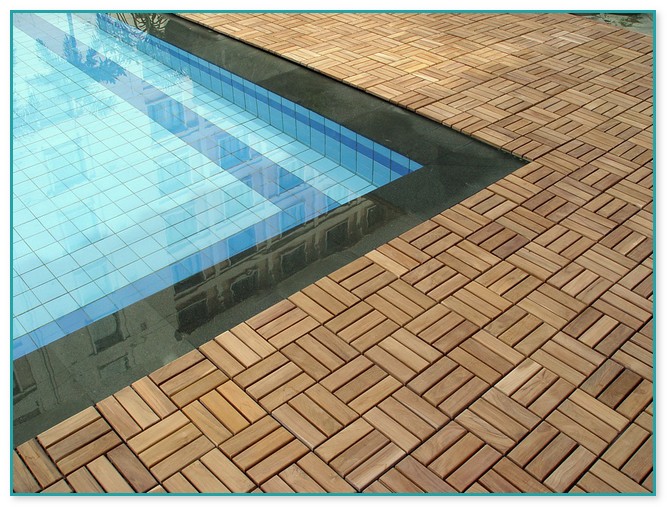 Rubber Pool Deck Tiles