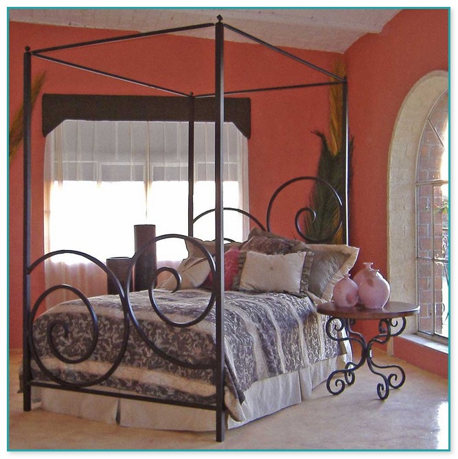 Wrought Iron Canopy Bed Frames