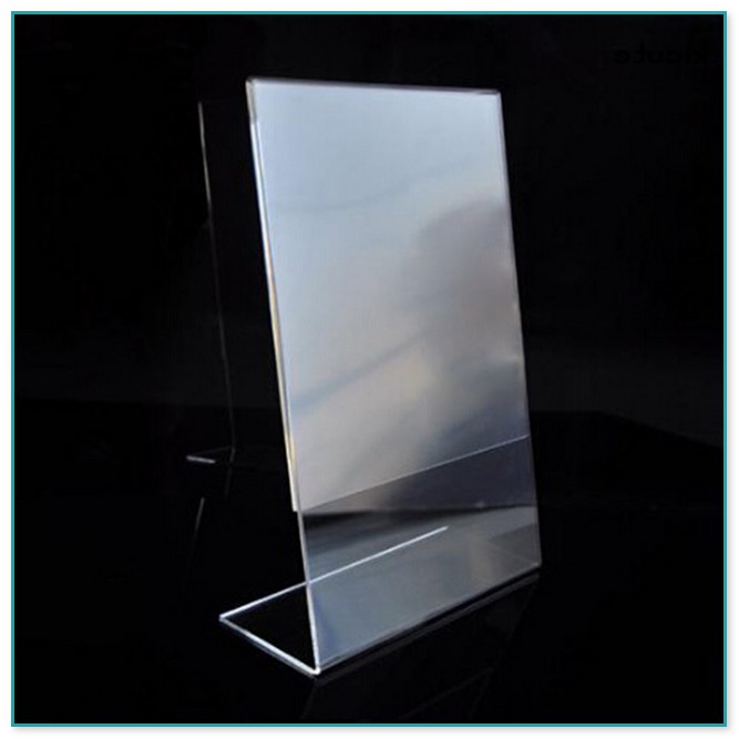 A4 Clear Plastic Display Stands