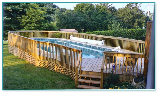 Above Ground Pool Fence And Deck
