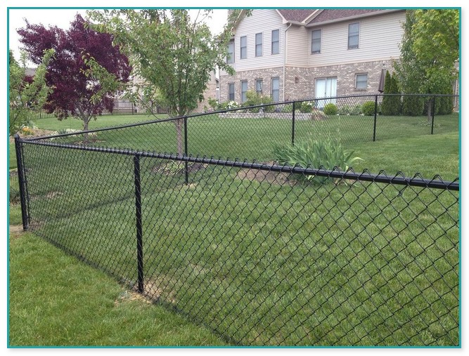 Black Chain Link Fence Cost Per Foot Home Improvement