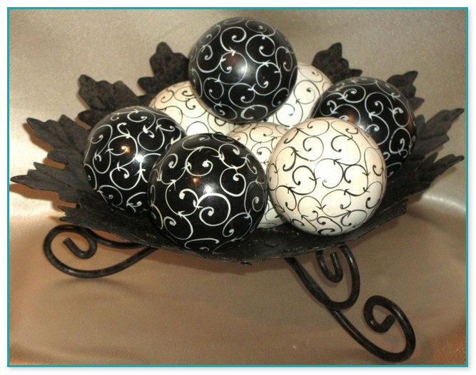 Black Decorative Balls For Bowls