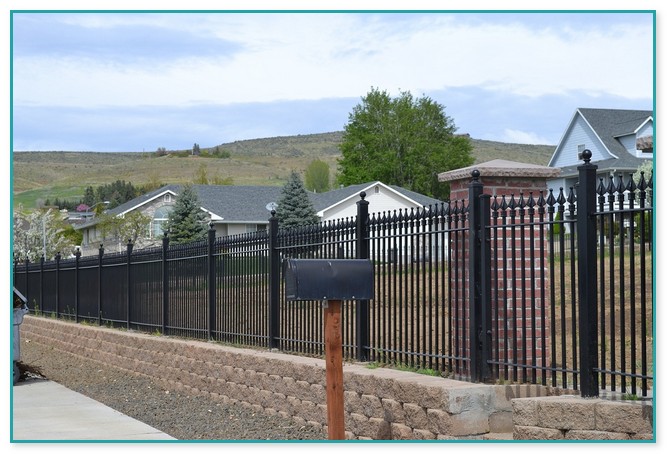 Black Wrought Iron Fence