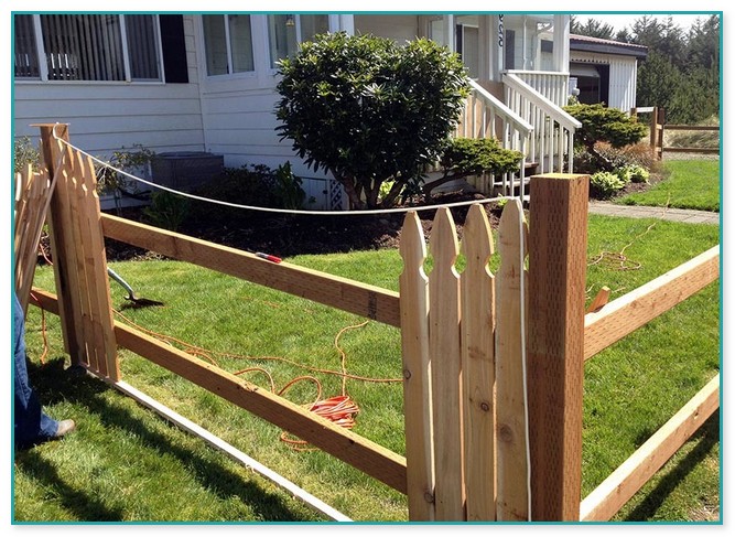 Build Cedar Picket Fence