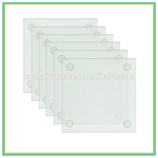Clear Glass Coasters Wholesale