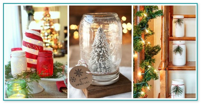 Decorate Mason Jars For Christmas
