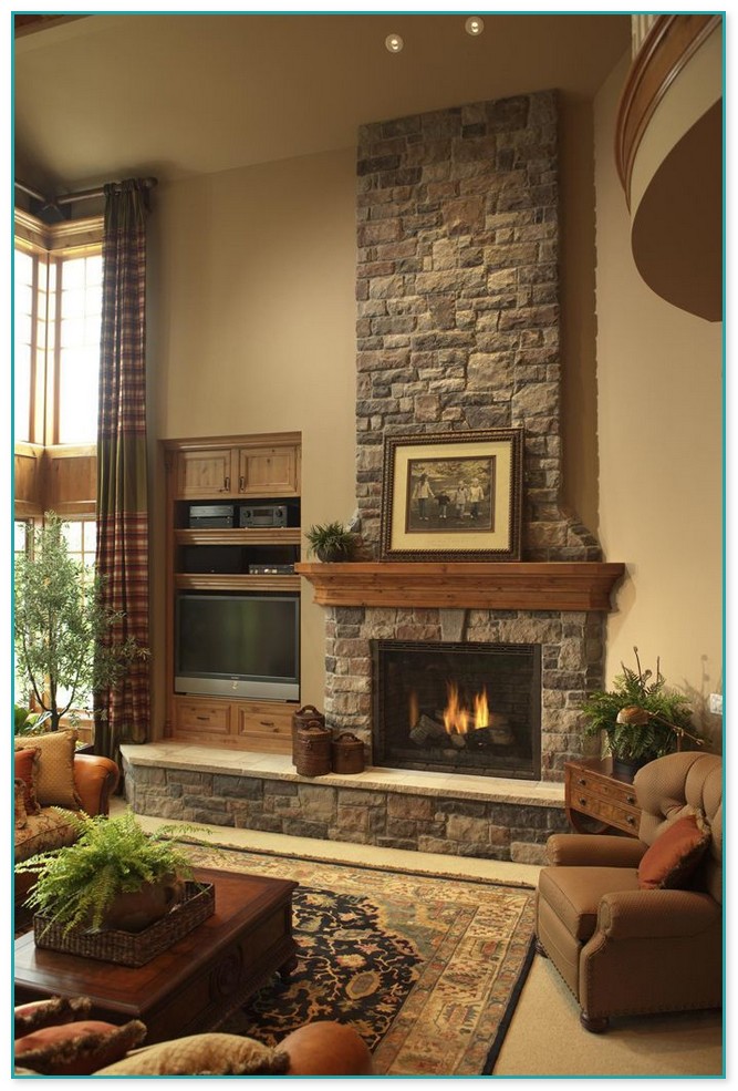 Decorating A Stone Fireplace