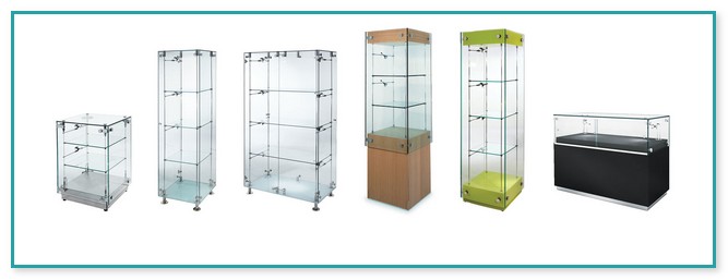 Free Standing Glass Display Cabinets