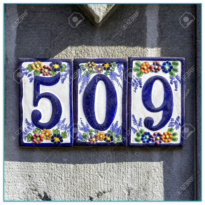 Great Decorative Tile House Numbers