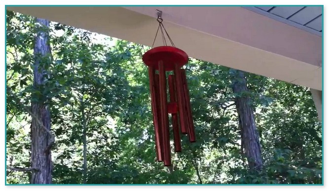 Hanging Wind Chimes Outside