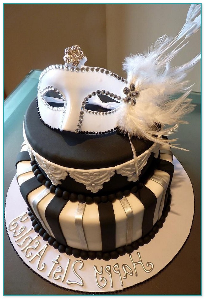 Masquerade Mask Cake Decorations