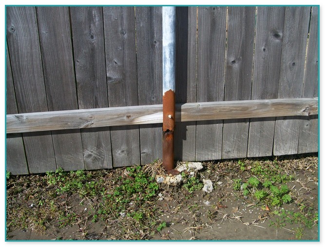 Metal Fence Post For Wood Fence