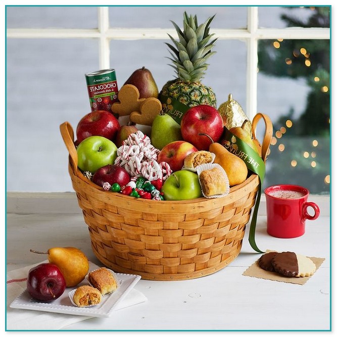 Orchard Fresh Fruit And Snacks Gift Basket