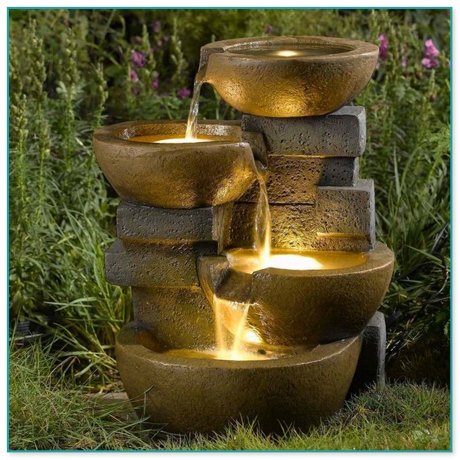 Outdoor Cascading Water Fountains