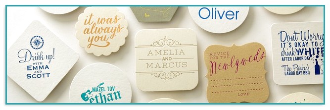 Personalized Paper Coasters 100 Count