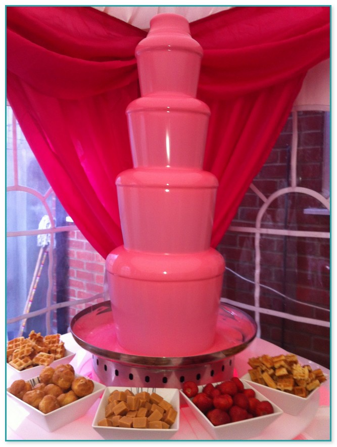 Pink Chocolate For Chocolate Fountain