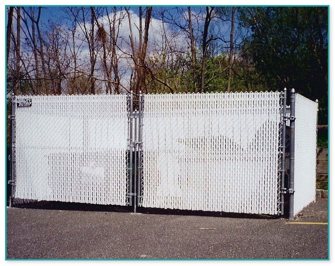 White Chain Link Fence
