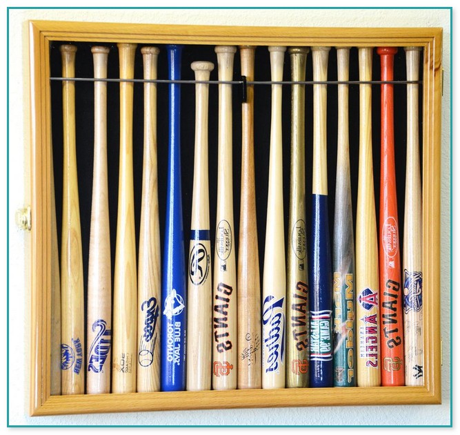 Baseball Bat Display Case Wall Mount 2