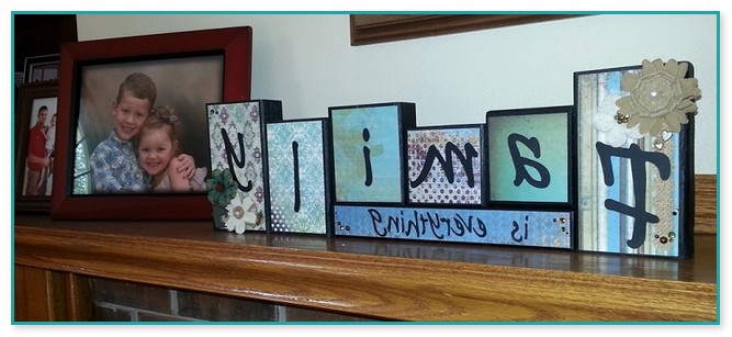 Decorative Letter Blocks For Home