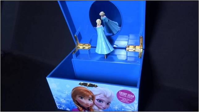 Disney Frozen Elsa And Anna Music Jewelry Box Blue