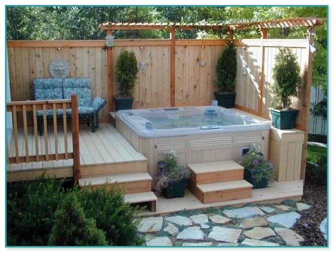 Hot Tub In Small Backyard