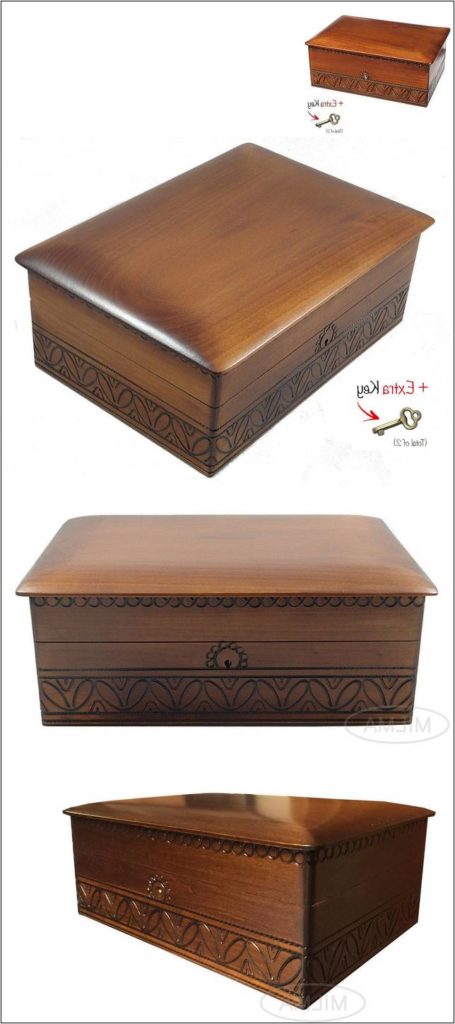 Large Jewelry Box With Lock And Key