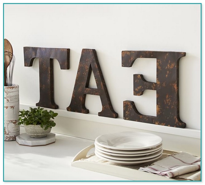 Metal Wall Letters Home Decor
