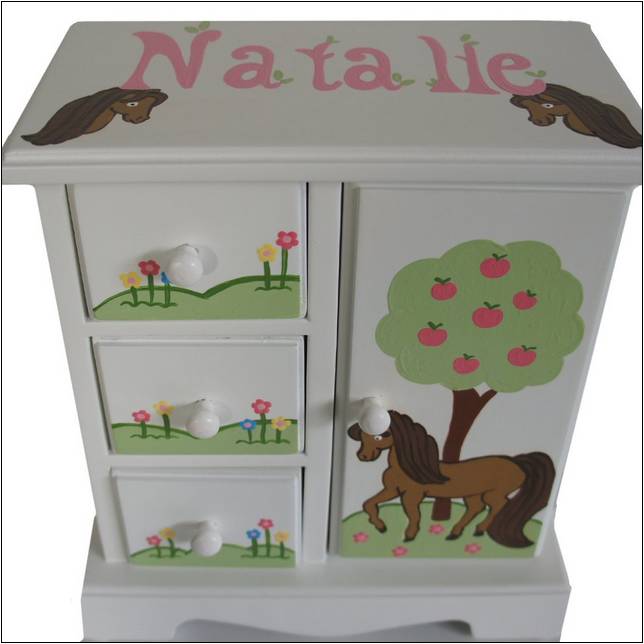 Personalized Horse Musical Jewelry Box