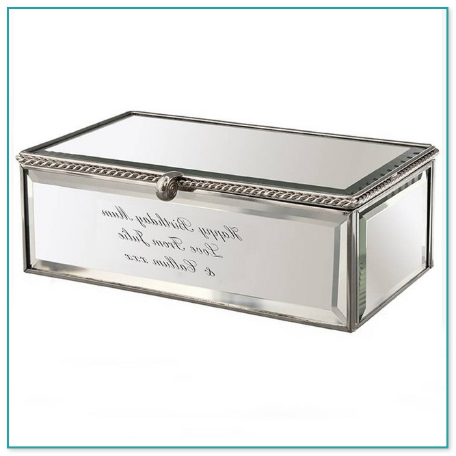 Personalized Mirrored Jewelry Box