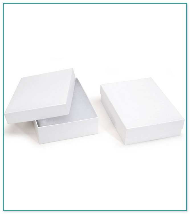 White Cardboard Jewelry Boxes