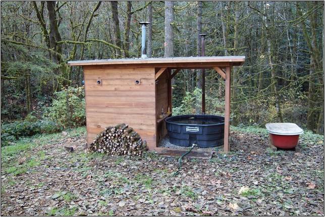 Wood Fired Hot Tub Sauna Combo