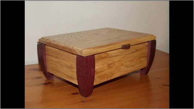 Wooden Jewelry Box With Legs